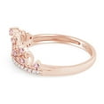 thumbnail image 2 of AFFY Simulated Multi Stone Aurora Princess Style Engagement Crown Ring In 14k Rose Gold Over Silver-13.5, 2 of 6
