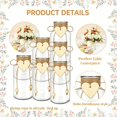 Window Height Bookcase Cosemary Twine Rope Glass Mason Jar Flower Vases Set for Shelf, Table ...