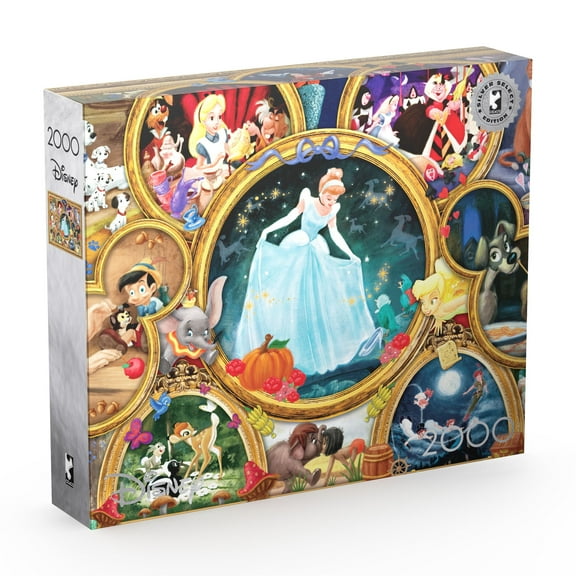 Buffalo Games 2000-Piece Silver Select Disney Classic Collage Interlocking Jigsaw Puzzle for Adults Ages 14 