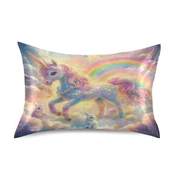 Satin Pillowcase Soft and Smooth Pillow Case for Hair and Skin Beautiful Unicorn