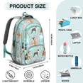 thumbnail image 5 of Cute Boxer Dog and Flowers Florals Backpack for School,Cute School Bag,Schoolbag with Adjustable Shoulder Straps & Padded Back,16.9 Inch, 5 of 5