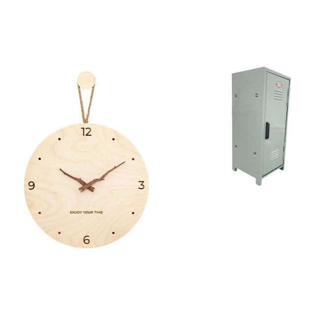 Reloj de pared,Reloj de pared decorativo para sala de estar,silencioso,Contenedor de almacenamiento,Mini armario organizador de cosméticos de escritorio,Caja de almacenamiento de metal para