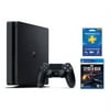 PlayStation 4 Slim 1TB Console Black + PlayStation Plus 3 Month Membership + Marvel's Spider-Man: Miles Morales Launch Edition