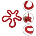 thumbnail image 3 of Unique Bargains Geometric Irregular Silicone Coaster for Drinks and Kitchen Red, 3 of 5