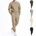 thumbnail image 4 of Men's 2 Piece Sweatsuits Outfits Casual Crewneck Sweatshirt Joggers Sweatpants Set Tracksu, 4 of 9