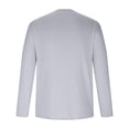 thumbnail image 4 of yoeyez Men's Sun Protection Shirts Solid Color Long Sleeve Sunscreen Shirt Lightweight Breathable Spf Rash Guard for Fishing Hiking Swimming Running Gray,L, 4 of 7