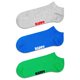 thumbnail image 3 of Happy Socks calcetines deportivos unisex, pack de 6 - Solid Socks Low, mezcla de algodón, unicolor Negro/gris/azul/verde 36-40, 3 of 3