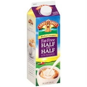 Land O Lakes, Fat-Free Half and Half, 1 Quart, Contains Dairy, Refrigerated, Cardboard Carton