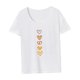 thumbnail image 4 of Camiseta para mujer verano suave cuello redondo camiseta para playa trabajo regalo del día de San Valentín S, 4 of 7