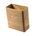 thumbnail image 1 of Cubo de basura de madera, cubo de basura decorativo de estilo rústico, sin tapa, con veta de madera. Madera clara, 1 of 9