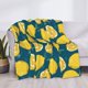 thumbnail image 3 of Fotbe Lemon Manta de Franela con Estampado, Manta Ultrasuave para Cama, Sofá, Auto, Hipoalergénica y Antibolitas-60"x50", 3 of 6
