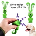 thumbnail image 3 of Fairnull Interactive Squeaky Dog Toy Long Ear Rabbit Design Teeth Cleaning Bite Resistant Built-in Sound Pet Toy, 3 of 10