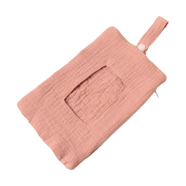 Sac Distributeur Matelassé Floral pour Lingettes pour Bébé - Pochette à Couches Portable avec Lanière pour Poussette, Sac pour Maman - Porte-Lingettes Humides Réutilisable et Rechargeable pour Voyage, Randonnée