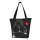 thumbnail image 1 of Fotbe Animal Bulldog Bolsa de Playa con Estampado, Bolsa de Hombro, Bolsa de Mano Espaciosa, Bolsa de Viaje Ligera, Bolsa de Compras Versátil, 1 of 6