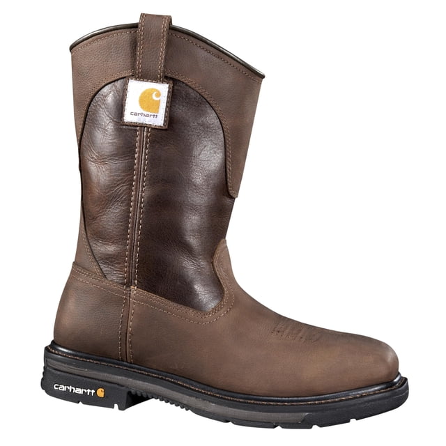 Bota de trabajo Carhartt CMP1218 para hombre, piel marrón, talla 8US