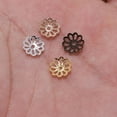 thumbnail image 2 of Raindrops 1000Pcs Golden Jewelry Findings Flower Bead Caps with Fine Workmanship for Decor, 2 of 4