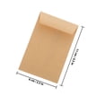 thumbnail image 2 of OULII 120 Pcs Brown Kraft Paper Envelopes Kraft Paper Rectangular For Travel, 2 of 8