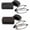 2 Pack(black+brown), variant on 2 Pack Folding Reading Glasses Stainless Steel Mini Anti-Blue Light Blocking Reader for Men Women