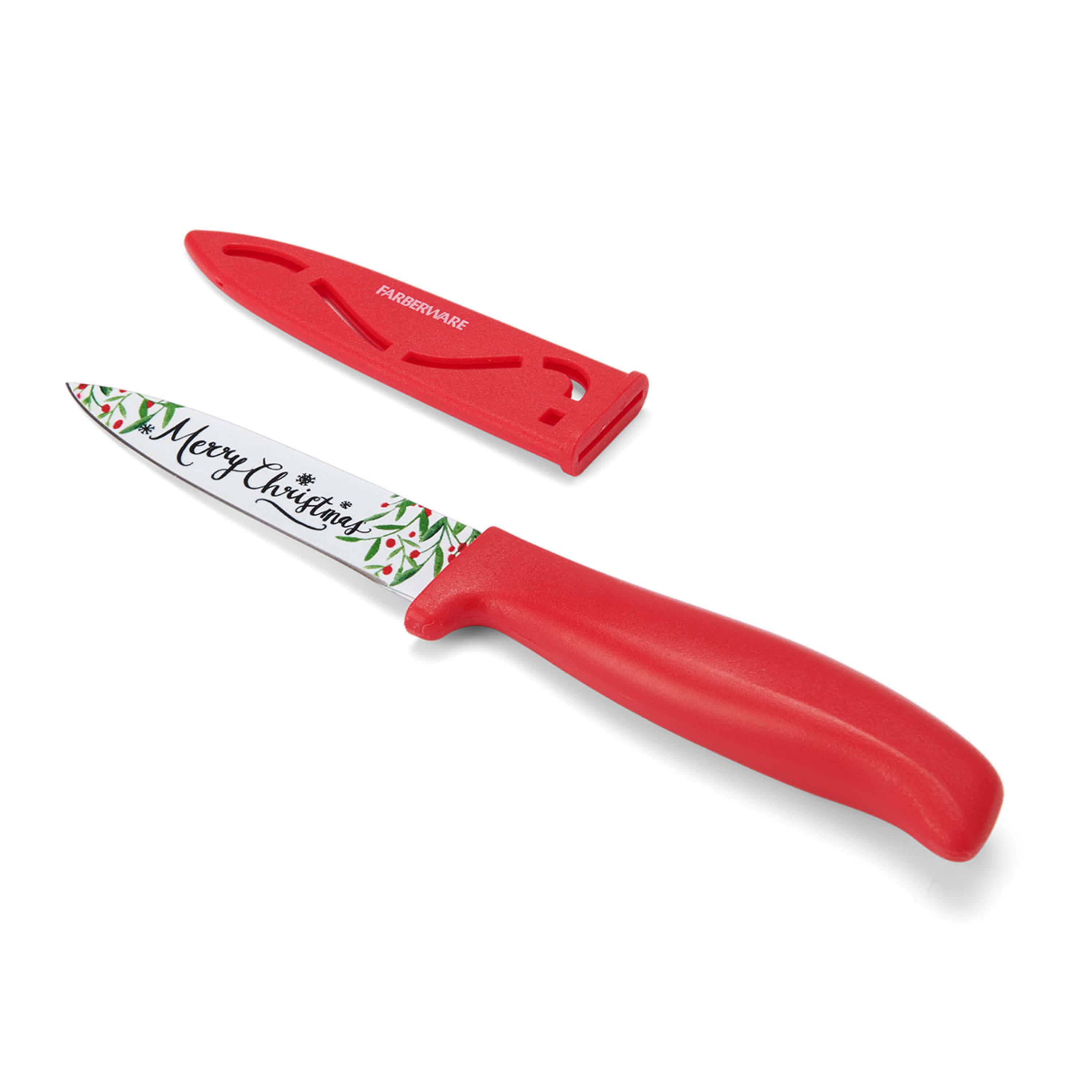 Farberware 3.5 Gingerbread Resin Paring Knife with Blade Cover