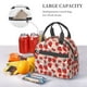 thumbnail image 5 of Disketp Red Strawberry Lonchera Térmica para Mujer y Hombre, Bolsa de Almuerzo Reutilizable e Impermeable para Trabajo, Viajes y Picnic, 5 of 7
