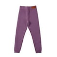 thumbnail image 2 of Esaierr 2-14Y Kids Toddler Teen Fleece Winter Leggings for Girls Thick Warm Stretch Pants Warm Uniform Pants Baby Fleece Lined Leggings for Girls, 2 of 6