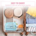 thumbnail image 7 of Unique Bargains Clear Toiletry Bag Transparent Makeup Bag Travel Zipper Cosmetic Organizer for Women 8.07"x2.56" Blue, 7 of 7