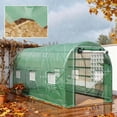 thumbnail image 2 of Portable Greenhouses, Walk-in Tunnel Greenhouse with 2 Support Rods, Green Mini Greenhouses,Steel Small Greenhouses, Garden & Outdoor Garden Supplies Greenhouses Walk-in Tunnel Greenhouse with 2 Supp, 2 of 9
