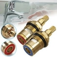 Tap Valve Cartridge Replacement Ceramic Disc Gland Quarter Turn 20 Teeth 1/2"
