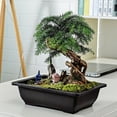 thumbnail image 4 of Mosiee Plastic Flower Pot Plastic Rectangle Bonsai Nursery Balcony Garden Container Yard Garden Outdoor Living, 4 of 9