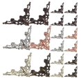 thumbnail image 3 of Antique Design Iron Carved Decals For Box Crowd Offering Decorative Function 50Pcs, 3 of 5