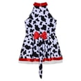 thumbnail image 2 of iiniim Halloween Costume for Girls Sleeveless Dance Leotard Ballet Tutu Dress with Spotted Dog Tail White Black 12, 2 of 7
