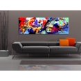 thumbnail image 2 of Tiptophomedecor Abstract Canvas Wall Art - Colourful Immersion - Stretched & Framed Ready To Hang Art, 2 of 3