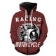 thumbnail image 1 of Sudadera con capucha y cremallera para hombre, estilo punk, de motocicleta, con estampado 3D, de gran tamaño, de manga larga, unisex, para adolescentes, gran oferta 2024, ropa de calle divertida, 1 of 6