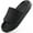 Black, variant on Ecetana Pillow Slippers for Women Non Slip Shower Slides Bathroom Sandals
