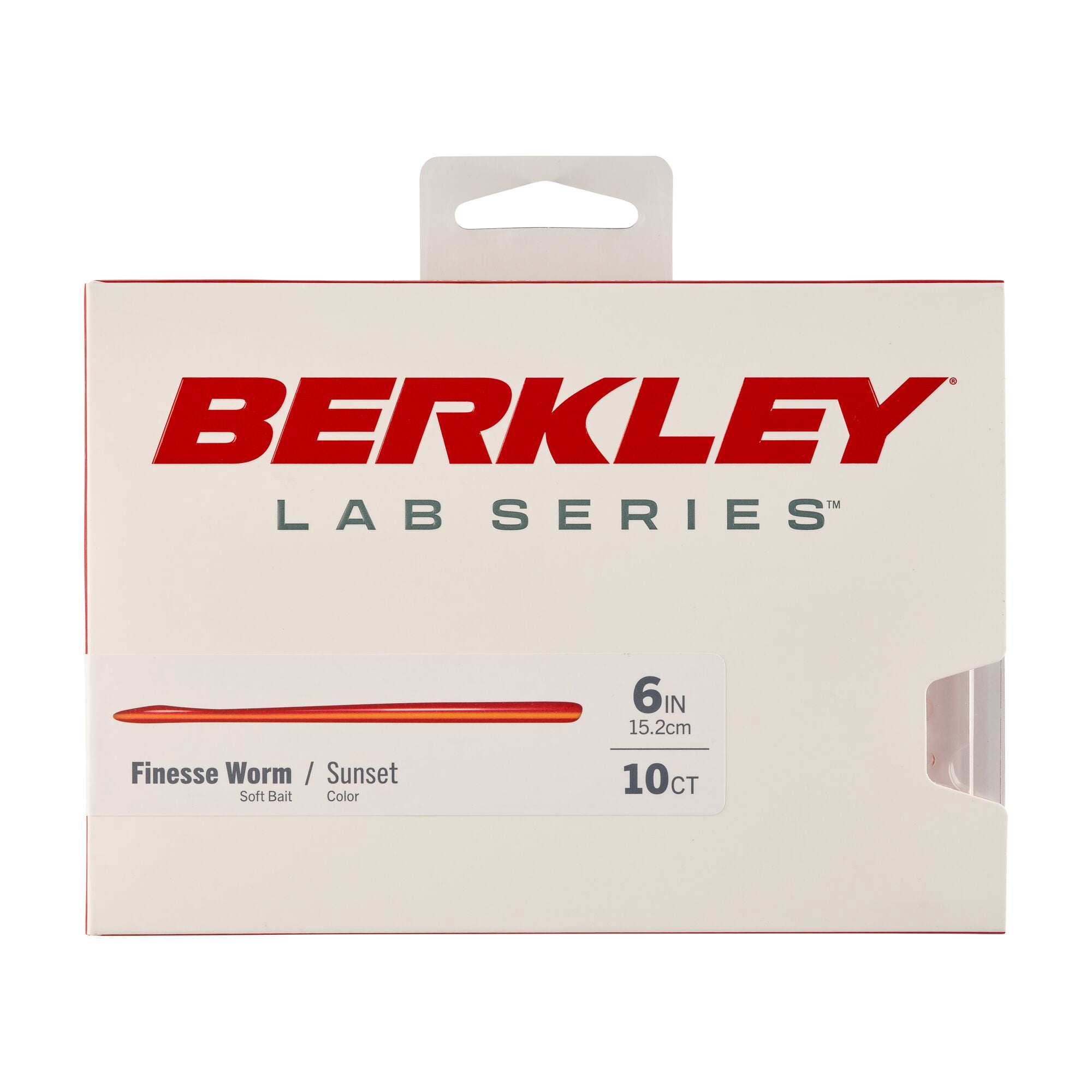 Berkley Lab Series™ Finesse Worm, 6 in, Sunset (10 Count)