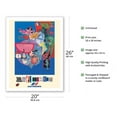 thumbnail image 2 of Refinement (Raffinement) - France - Vintage Airline Travel Poster by Roger Bezombes c.1981 - Fine Art Matte Paper Print (Unframed) 20x26in, 2 of 4