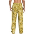 thumbnail image 3 of Daiia Flower Men's Sleep Pant with Pockets and Drawstring,Pajama Pants-Small, 3 of 9