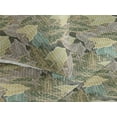 thumbnail image 3 of Ambesonne Forest Quilted Bedspread Set 3 Pcs, Abstract Curve Pattern Art, King, Forest Green Dimgray, 3 of 4