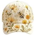 thumbnail image 3 of Botanical Print Breathable Garden Hat for Women Adjustable Outdoor Sun Cap, 3 of 9