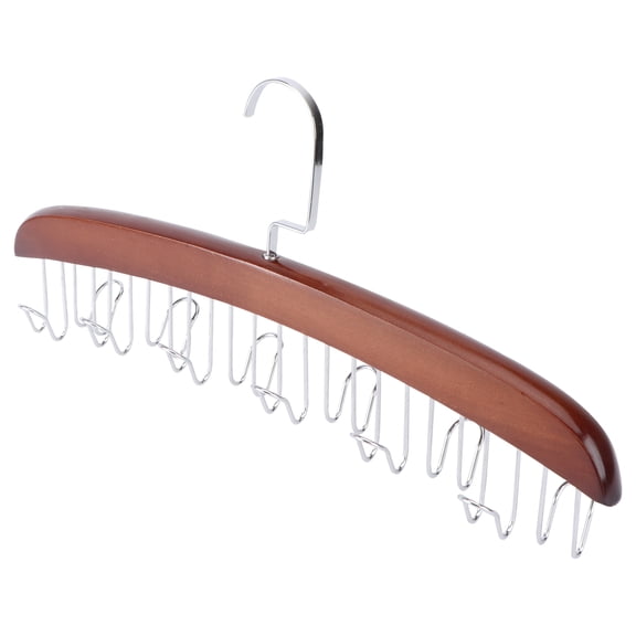 Belt Hanger Tie Racks Tie Holder Closet Organizer Ties for Men Wooden Tie Hanger Rotating Tie Rack