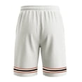 thumbnail image 4 of Hurxie Mens Athletic Gym Shorts 5/5.5 Inch Cotton Casual Shorts Elastic Waist Joggers Sports Sweat Shorts with Pockets Gray,L, 4 of 6