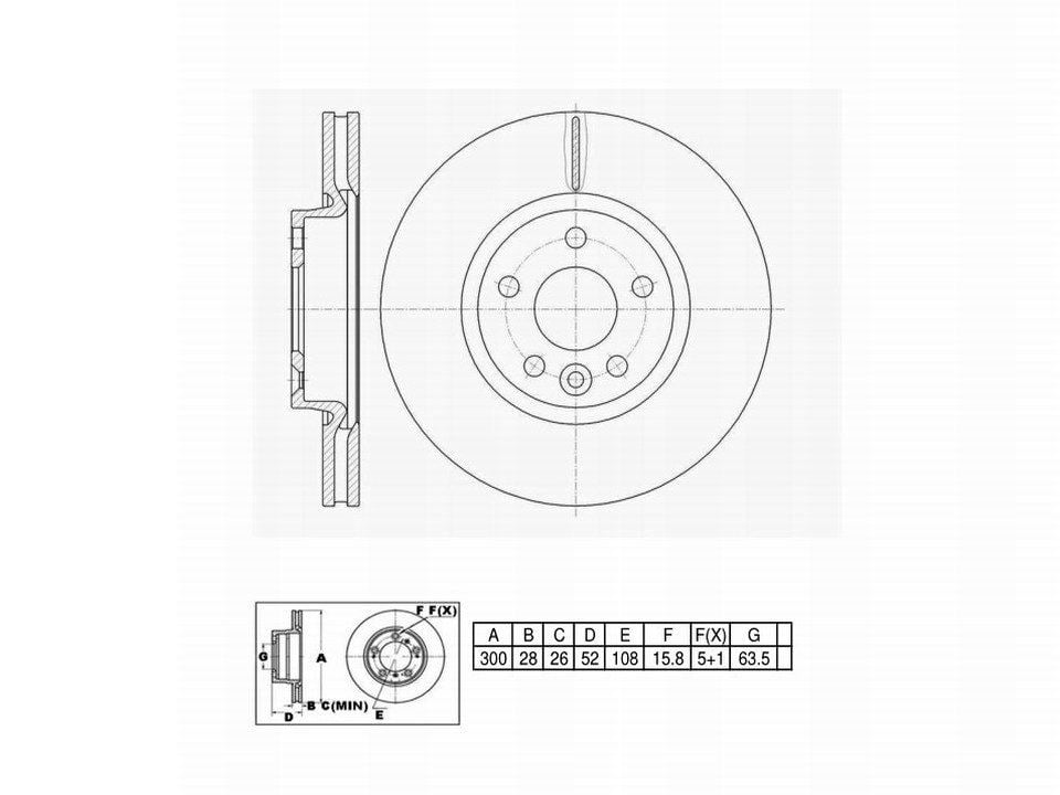 Winstop Brake Kits, Front WSK825, Volvo S60 2018-2011