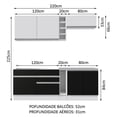 thumbnail image 3 of Cocina Integral Completa Modular Madesa Parma 220cm BN 04, 3 of 5