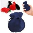 thumbnail image 2 of 1 Pc Velvet Bags, Calabash Shape Drawstring Jewelry Pouches Small Candy Gift Bags for Spring Festival Valentine's Day Mother's Day Wedding Birthday Party Favors, 2.75x3.14 Inch, Blue, 2 of 9