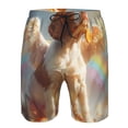 thumbnail image 3 of Sikiie Rainbow English Cocker Spaniel Print Men's Beach Shorts, High Elastic Quick-drying Shorts - with Drawstring and Slip Pockets, Suitable for Beach, Sports, Vacation-XX-Large, 3 of 6