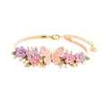 thumbnail image 2 of Floral Crochet Bracelet DIY Kit, Exquisite 3D Flower Handmade Bracelet Crocheted Kit for Women Her, 2 of 5