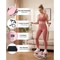 thumbnail image 3 of GARVEE Rocking Steppers for Exercise at Home,3D Motion Rock Stepper with LCD Monitor,Resistance Bands & Anti-Slip Mat,350LBS Capacity Side to Side Stair Stepper for Full Body Workout,Pink, 3 of 7