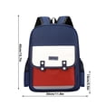 thumbnail image 2 of Bocaii Light Blue Backpacks, Color Block School Backpack, Back to School Gifts, Aesthetic Minimalist Waterproof School Backpack, Laptop Backpack and Travel Backpack for Teens, 2 of 5