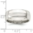 thumbnail image 5 of Sterling Silver Ss 7mm Polished Fancy Band Size 8 Made In United States qwb106-8, 5 of 5