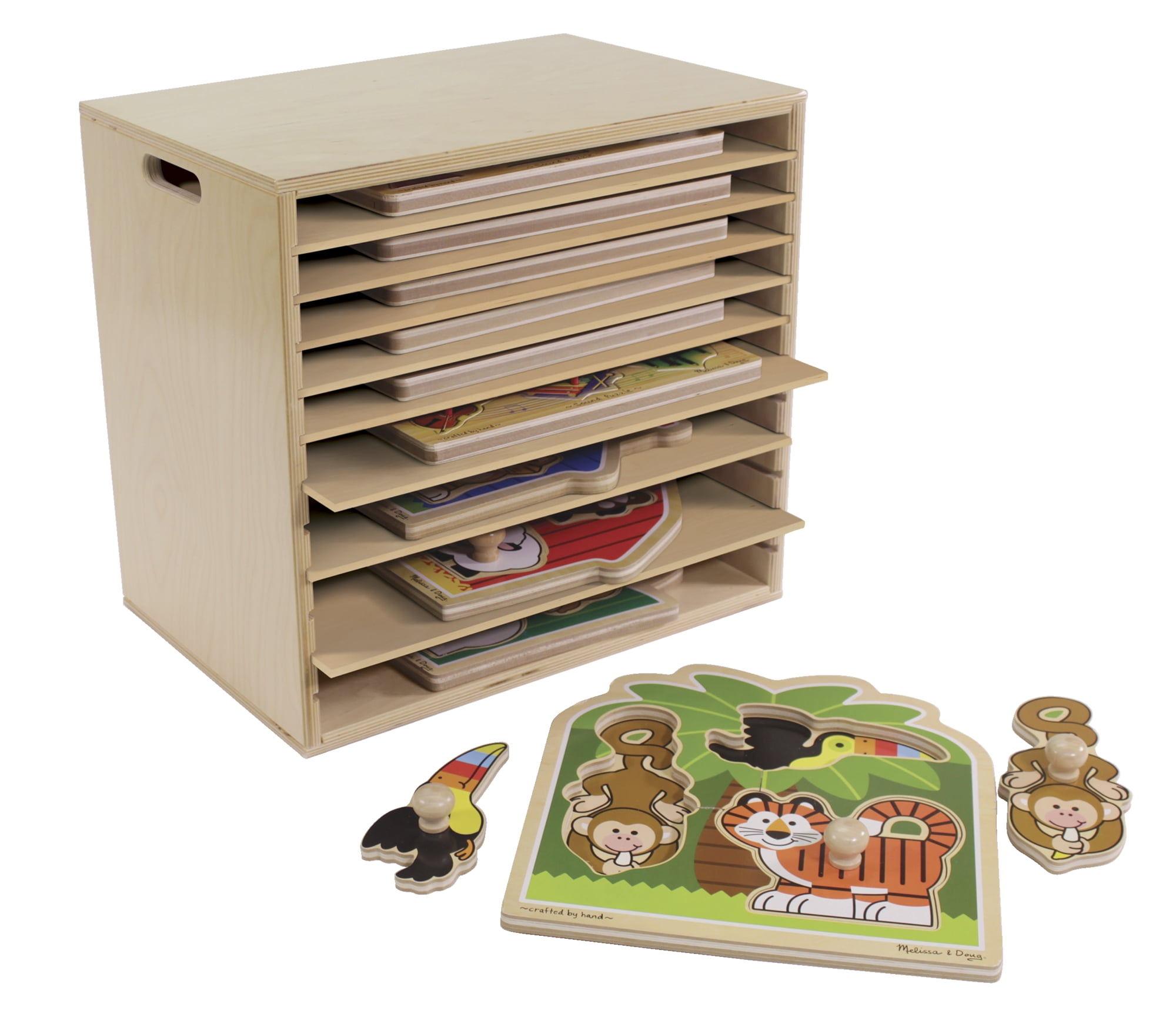 Wood Puzzle Rack - Puzzles - Books, CDs & Puzzles - The Craft Shop, Inc.